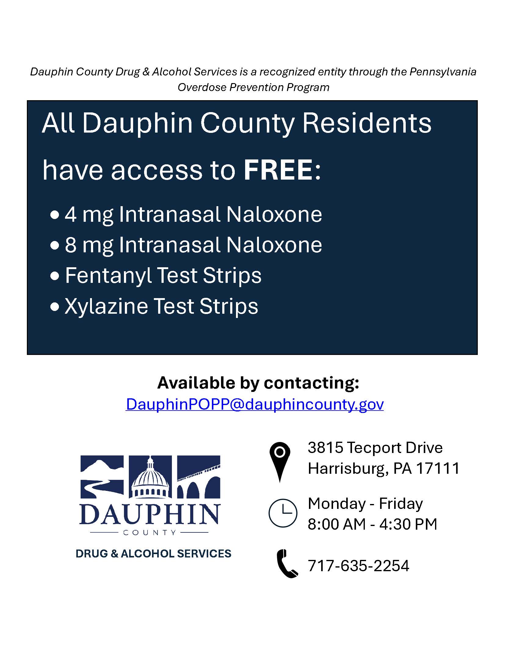 Pennsylvania Overdose Prevention Program Recognized Entity