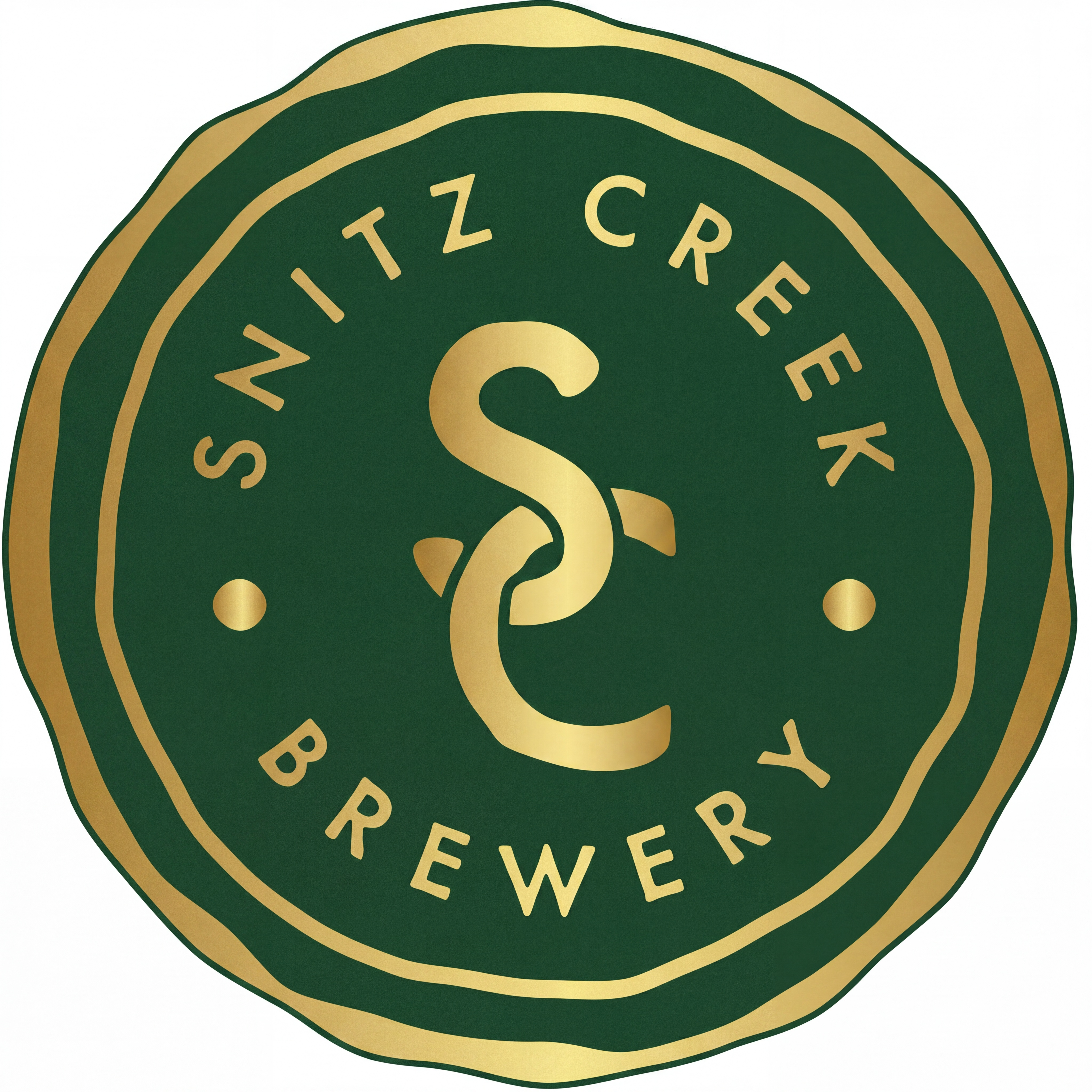 Snitz new logo green gold Snitz Creek Brewery