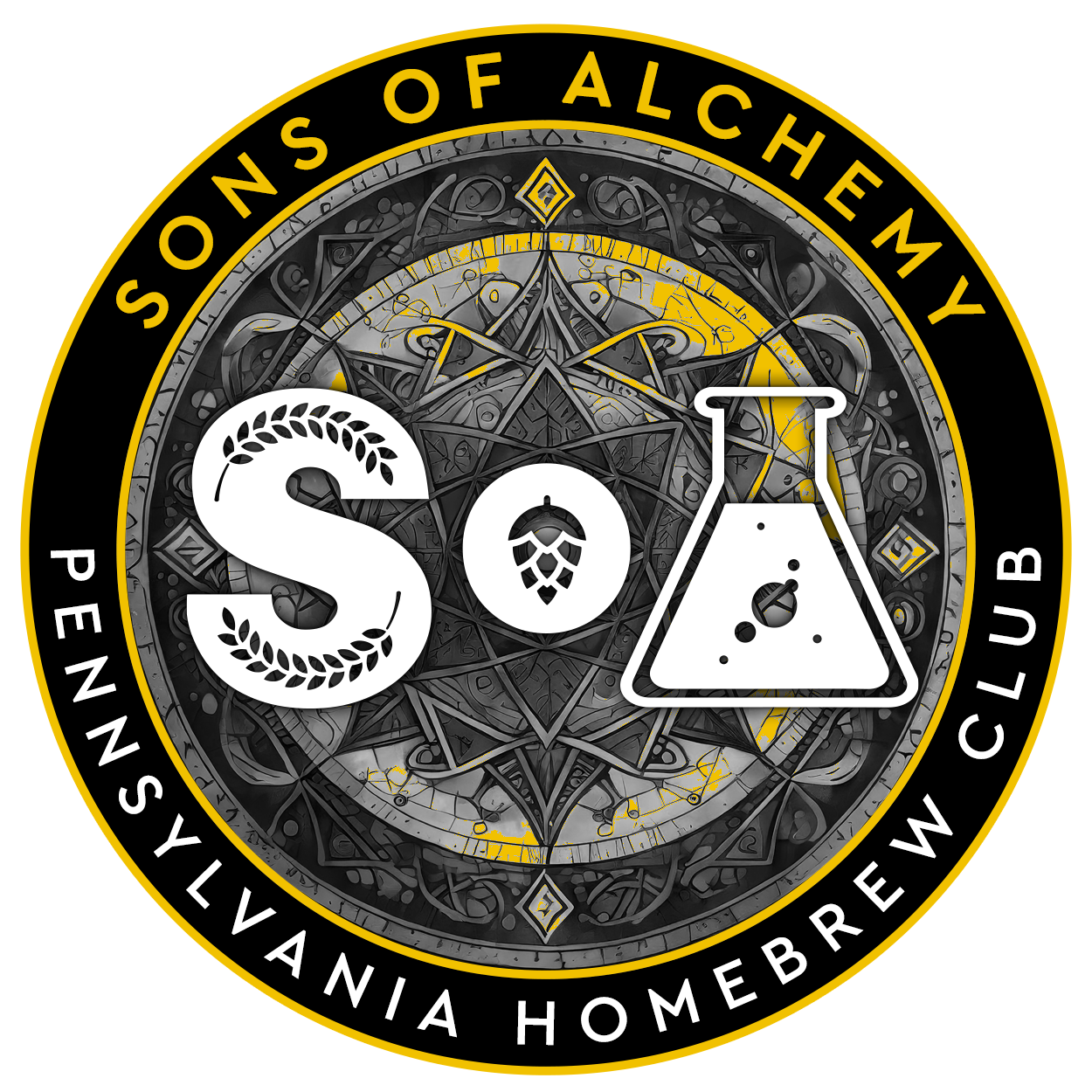 Sons of Alchemy Pennsylvania Homebrew Club Logo