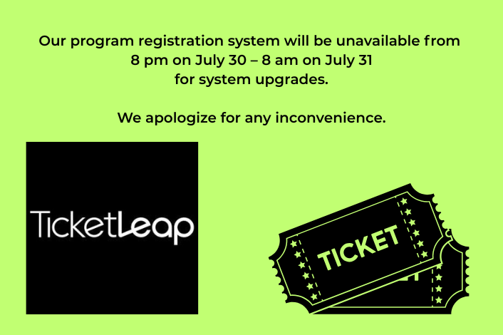 TicketLeap Logo_Dauphin County Parks & Recreation Department Ticketing System will be down from 8 PM on July 30 until 8 AM July 31.