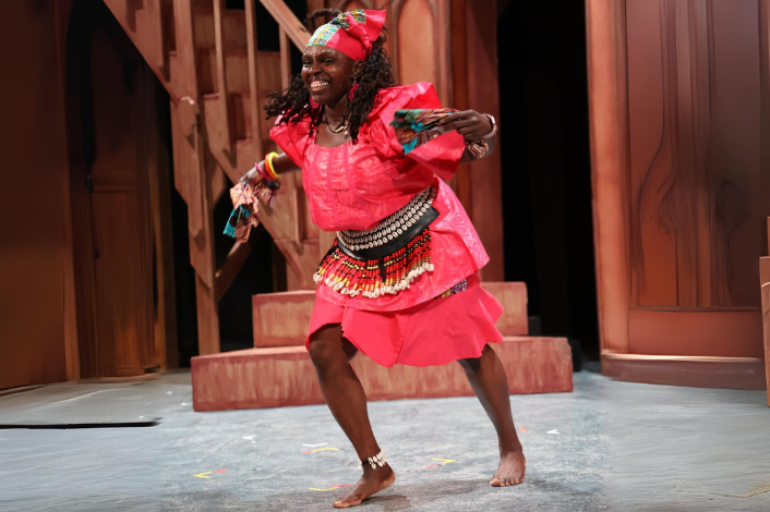 Woman showcasing west African dance